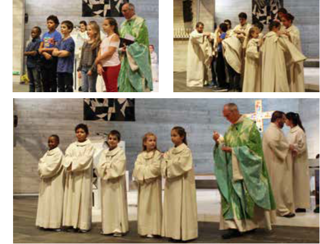 2018 nouveaux servants de messe